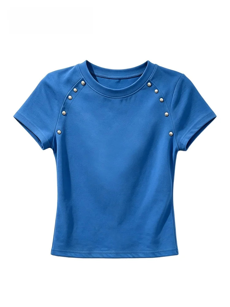 Women’s Plus Size Casual T-Shirt – Short Sleeve Slim-Fit Summer Top