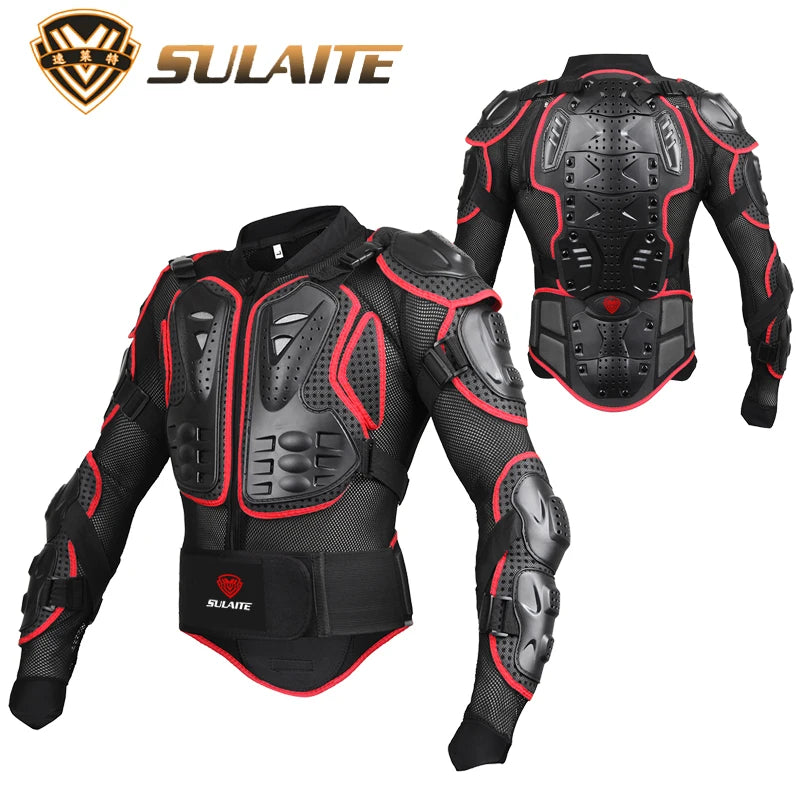 SULAITE Motorcycle Protective Armor Jacket – Motocross Racing Body Protector | ATV & Off-Road Riding Gear