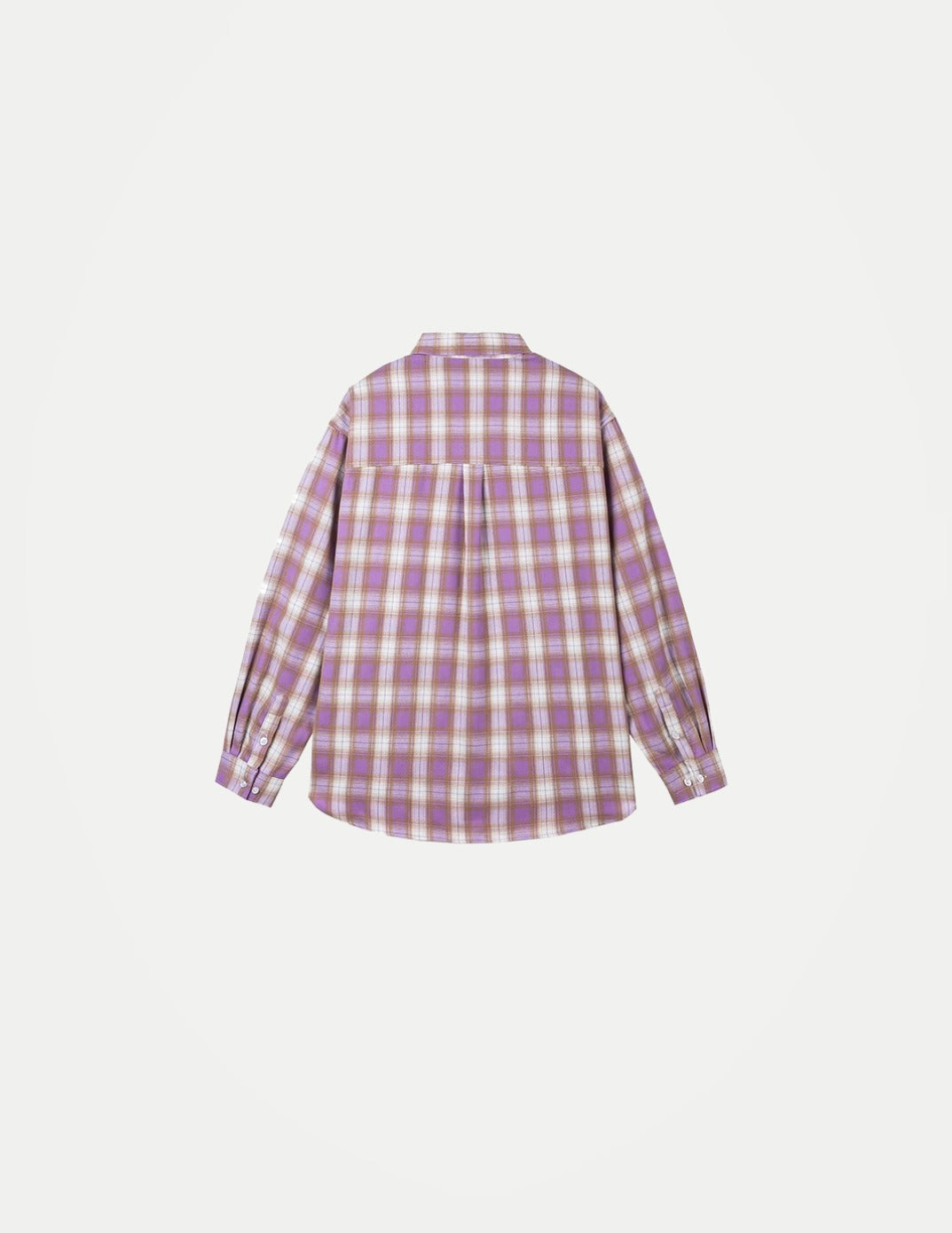 Unisex Pink Plaid Shirt – Oversized Long-Sleeve Casual Top | Vintage-Inspired Spring & Autumn Streetwear