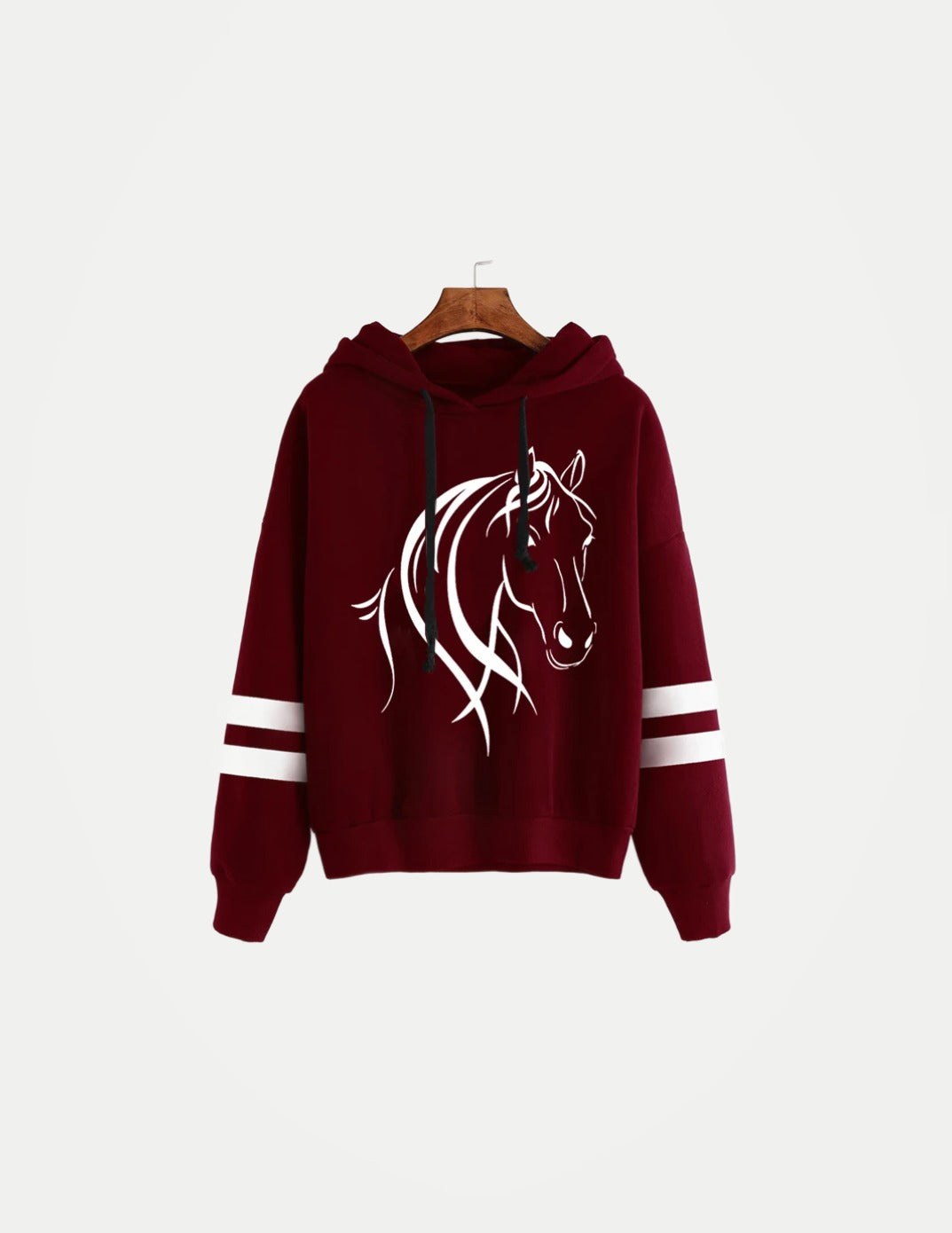 Women’s Horse Graphic Sweatshirt – Long Sleeve Pullover Sweater | High Street Casual Streetwear Fashion