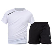 Men's 2-Piece Quick-Dry Sports Suit – Breathable T-Shirt & Shorts Set