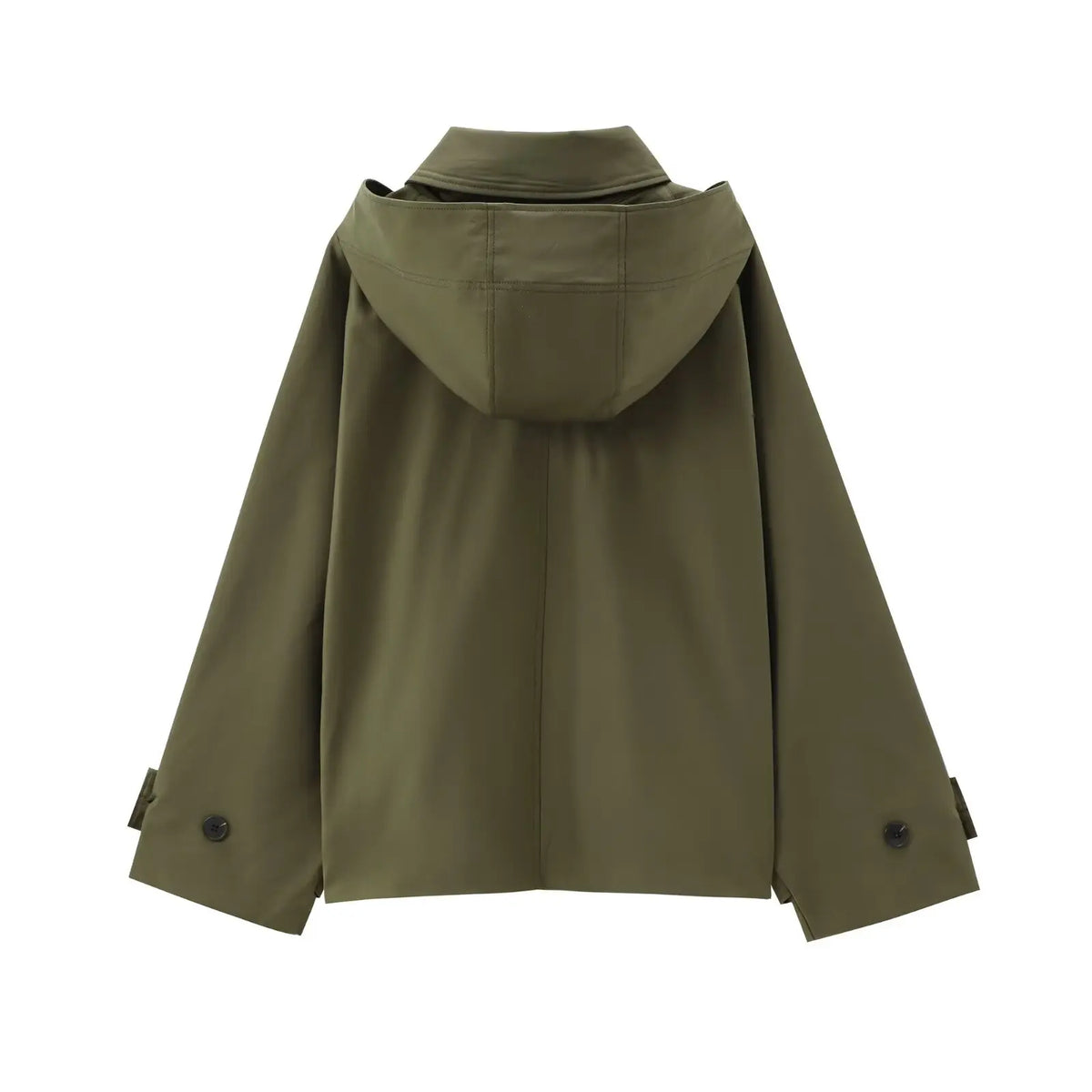 Women’s Hooded Trench Coat – Long Sleeve Windbreaker Jacket, Stylish Casual Winter Outerwear