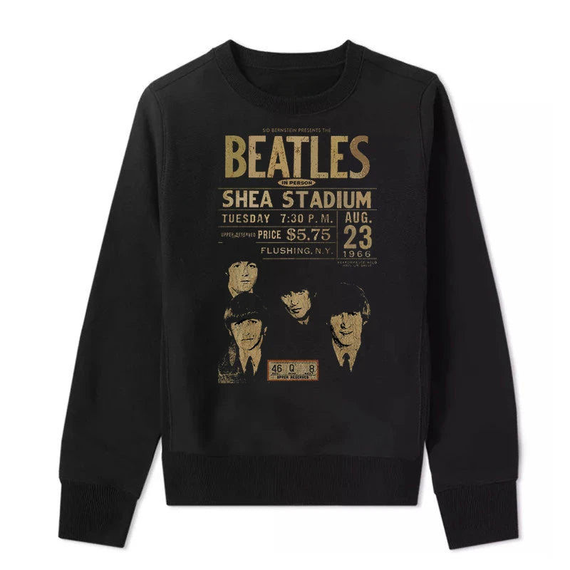 Unisex Beatles Lennon Hoodie – Loose-Fit Casual Pullover Sweatshirt, Stylish Streetwear Top for Men & Women