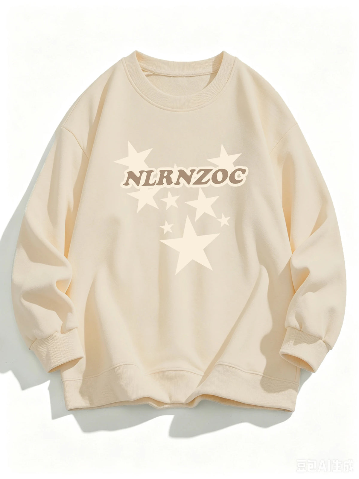 Women’s Star Graphic Sweatshirt – Long Sleeve Cartoon Streetwear Top