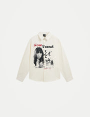 Men’s Gothic Y2K Shirt – Oversized Printed Long Sleeve Streetwear Top
