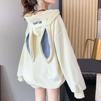 Women Hoodies With Rabbit Ear Sweatshirts
