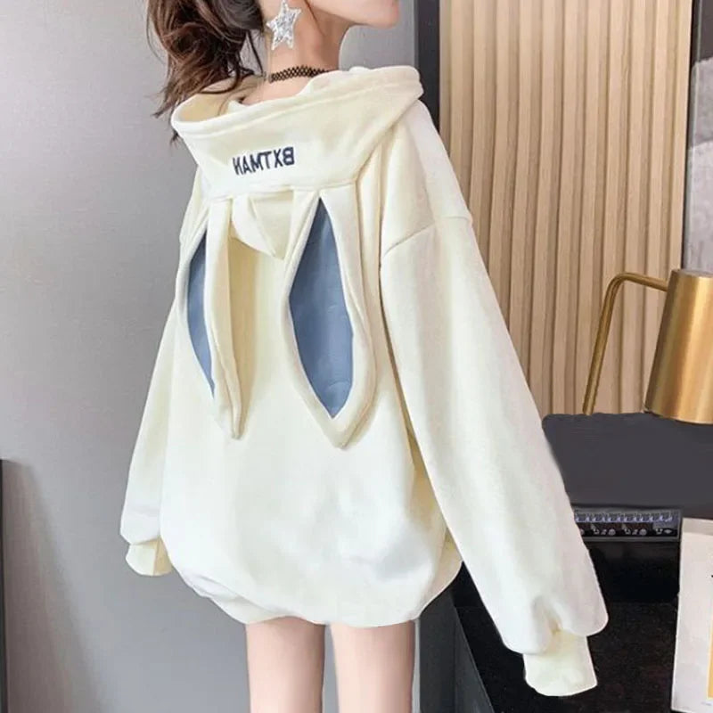 Women Hoodies With Rabbit Ear Sweatshirts