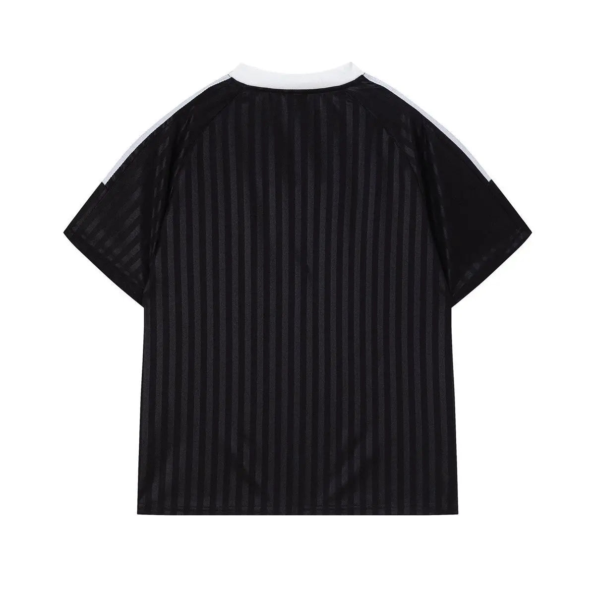 American Sports No.23 Unisex T-Shirt – V-Neck Striped Graphic Loose Fit Top