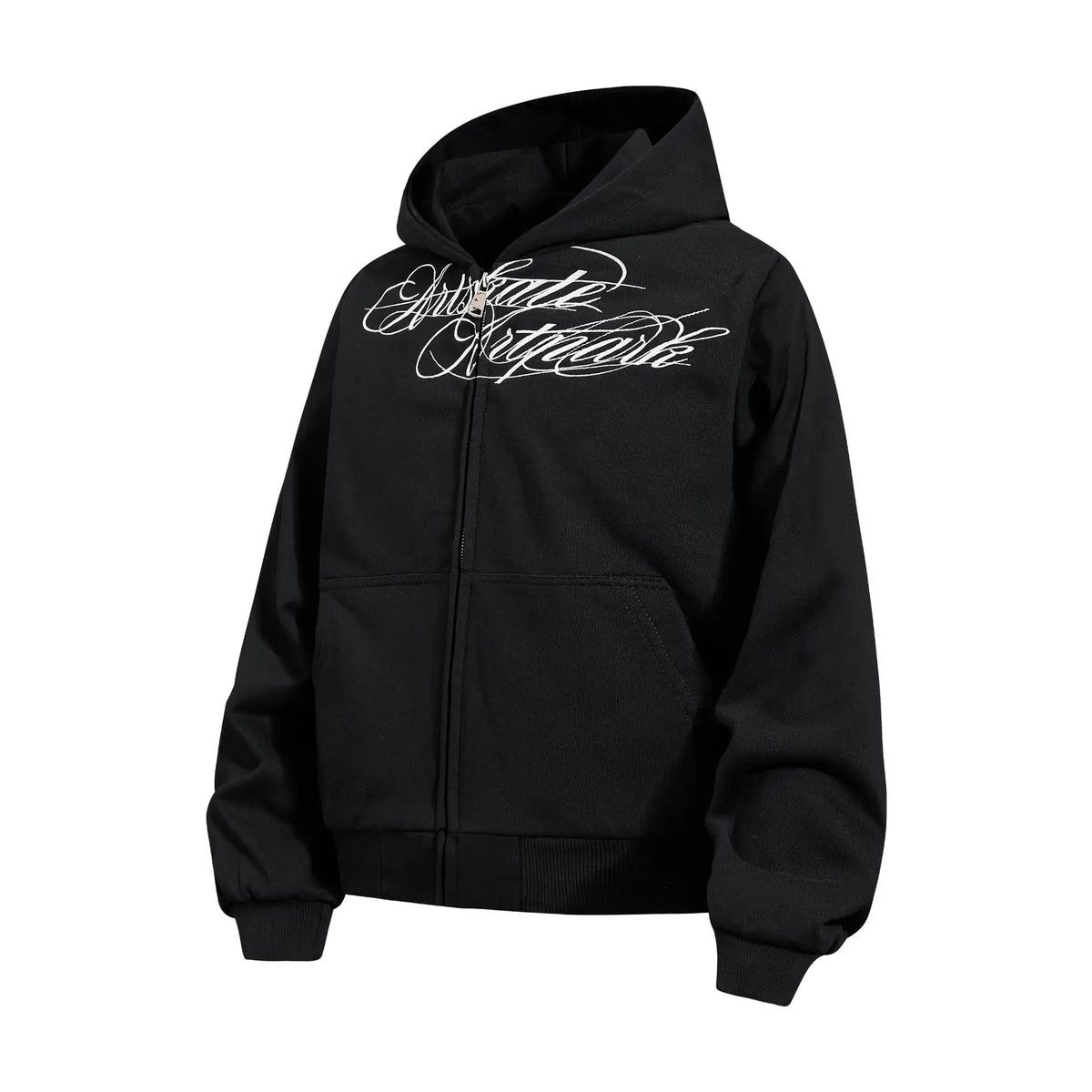 Women’s Camouflage Zip-Up Hoodie – Vintage Letter Embroidery Cropped Sweatshirt | Loose Casual Streetwear Jacket