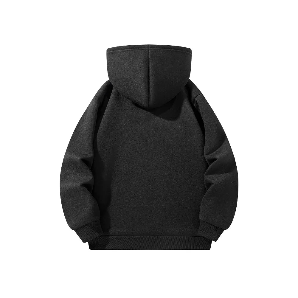 Men’s Half-Zip Hoodie – Loose Fit Long Sleeve Sweatshirt | Autumn Casual Pullover
