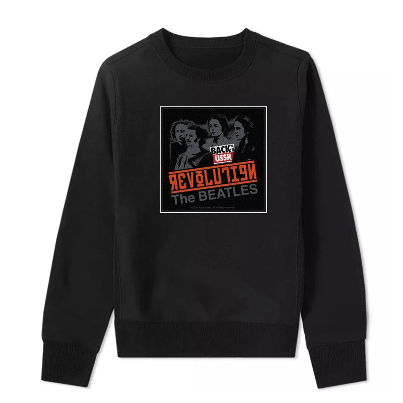 Unisex Beatles Lennon Hoodie – Loose-Fit Casual Pullover Sweatshirt, Stylish Streetwear Top for Men & Women