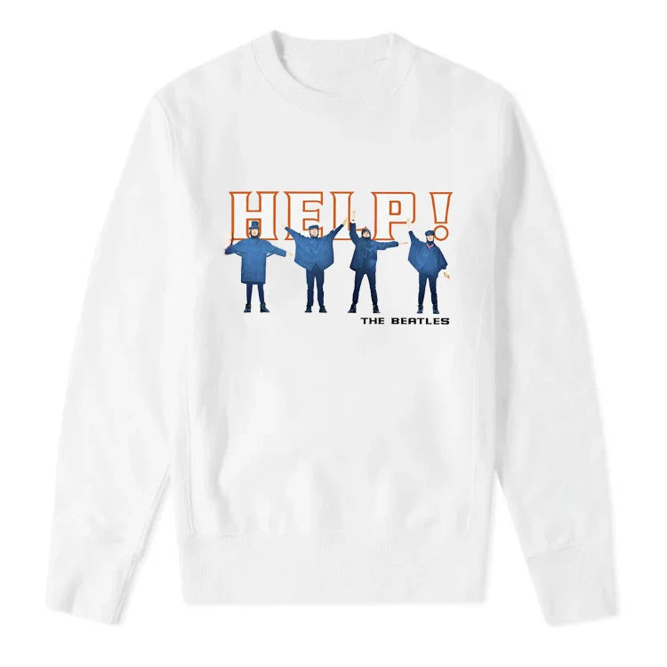 Unisex Beatles Lennon Hoodie – Loose-Fit Casual Pullover Sweatshirt, Stylish Streetwear Top for Men & Women