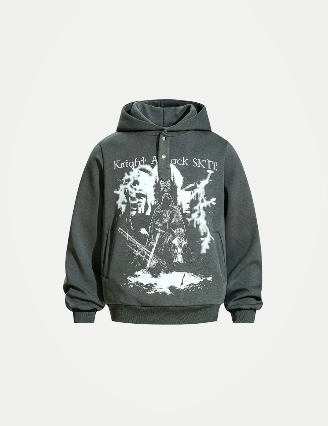Men’s Vintage Hip Hop Printed Hoodie – Loose Fit Harajuku Streetwear Pullover for Spring & Autumn