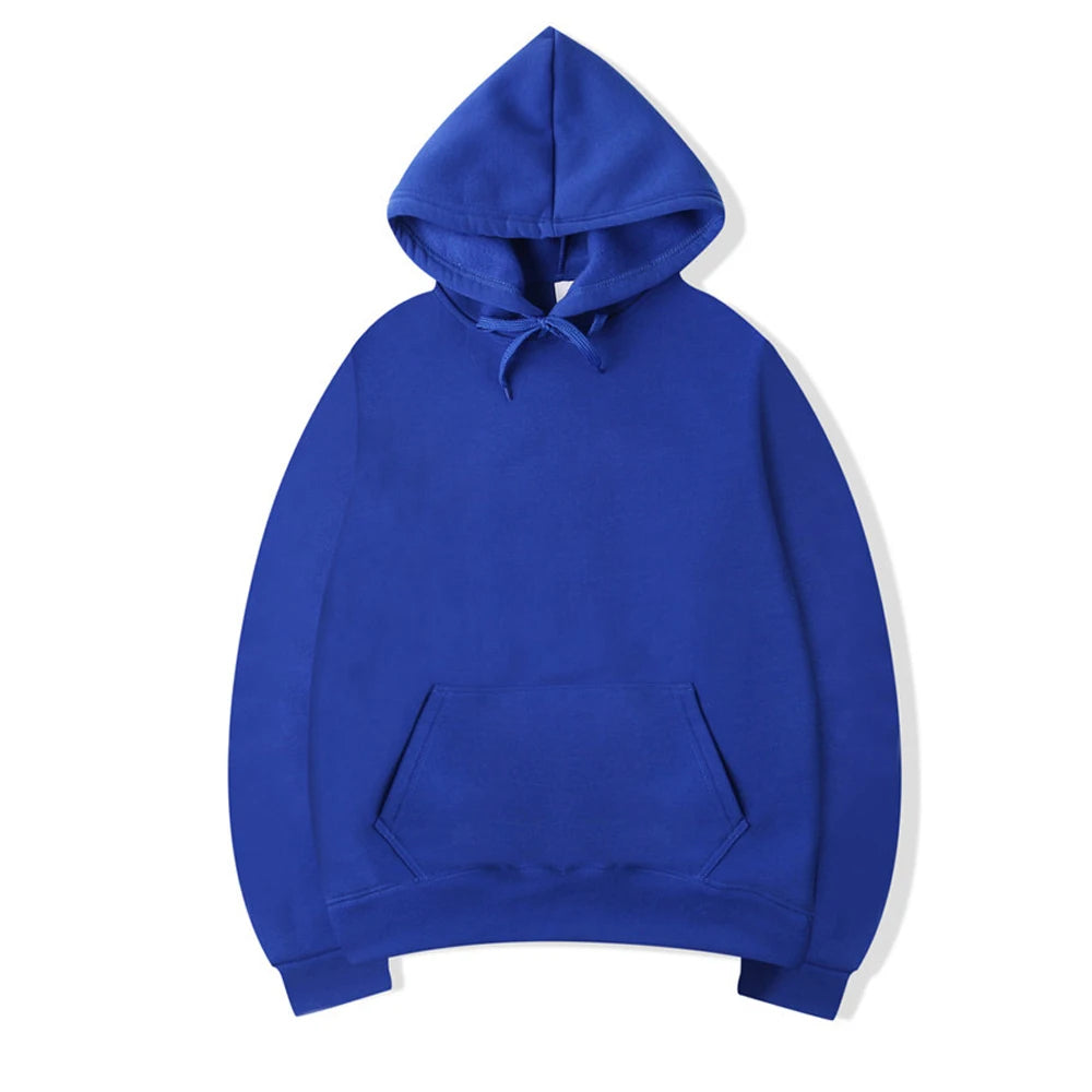 Unisex Oversize Solid Color Hoodie – Casual Pullover Sweatshirt for Spring & Autumn