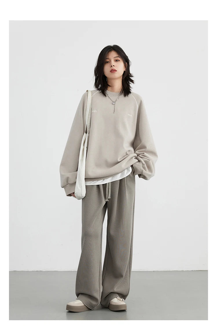 CHIC VEN Women’s High-Waist Pants – Loose Drawstring Casual Trousers