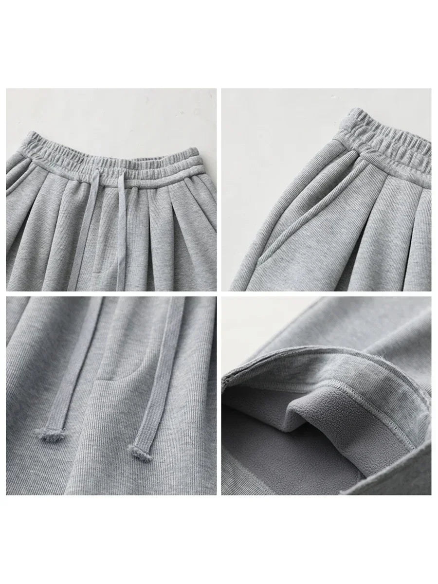 CHIC VEN Women’s High-Waist Pants – Loose Drawstring Casual Trousers