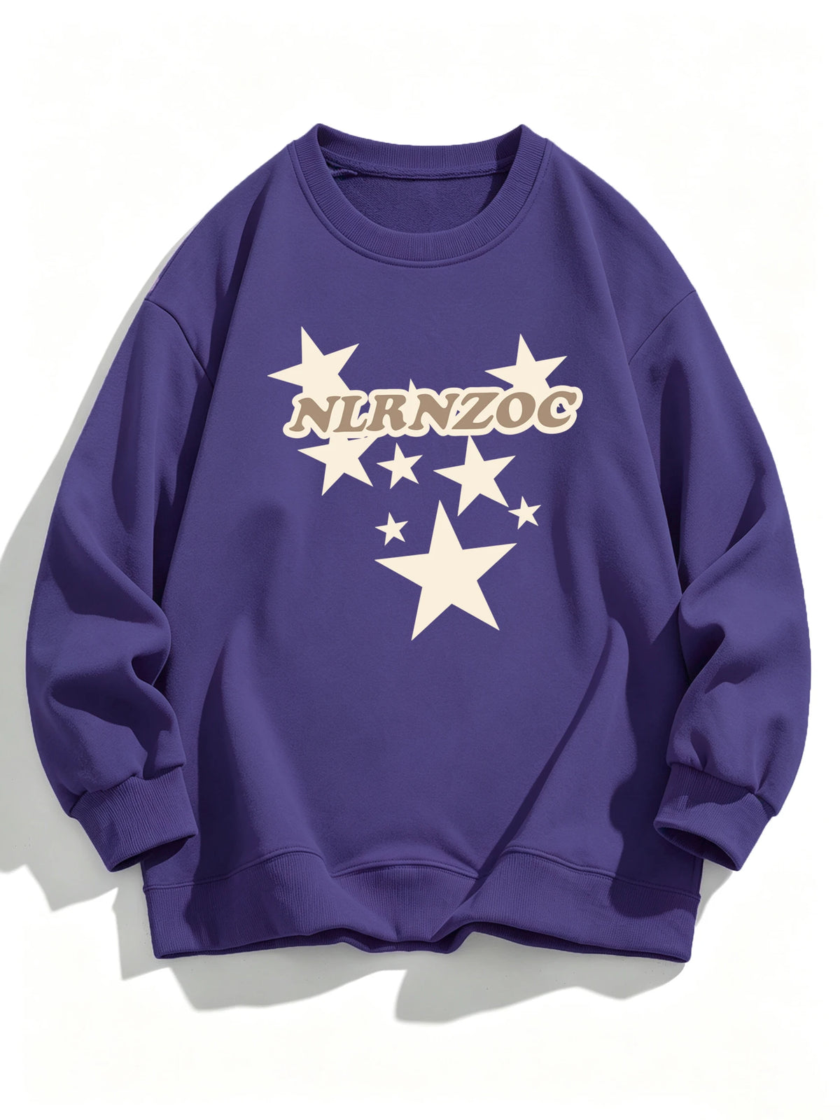 Women’s Star Graphic Sweatshirt – Long Sleeve Cartoon Streetwear Top