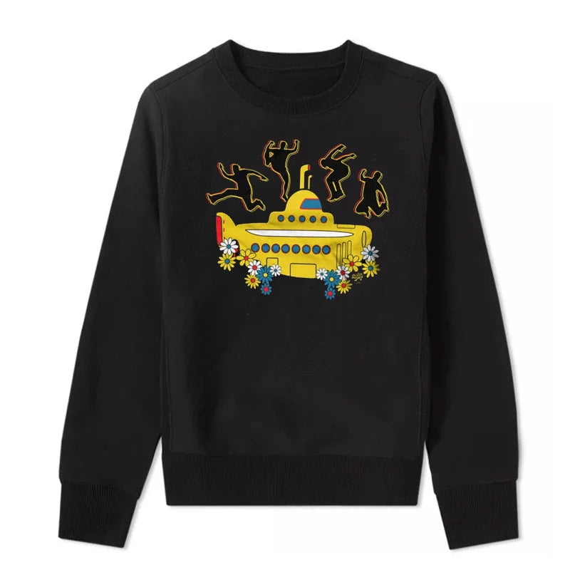 Unisex Beatles Lennon Hoodie – Loose-Fit Casual Pullover Sweatshirt, Stylish Streetwear Top for Men & Women