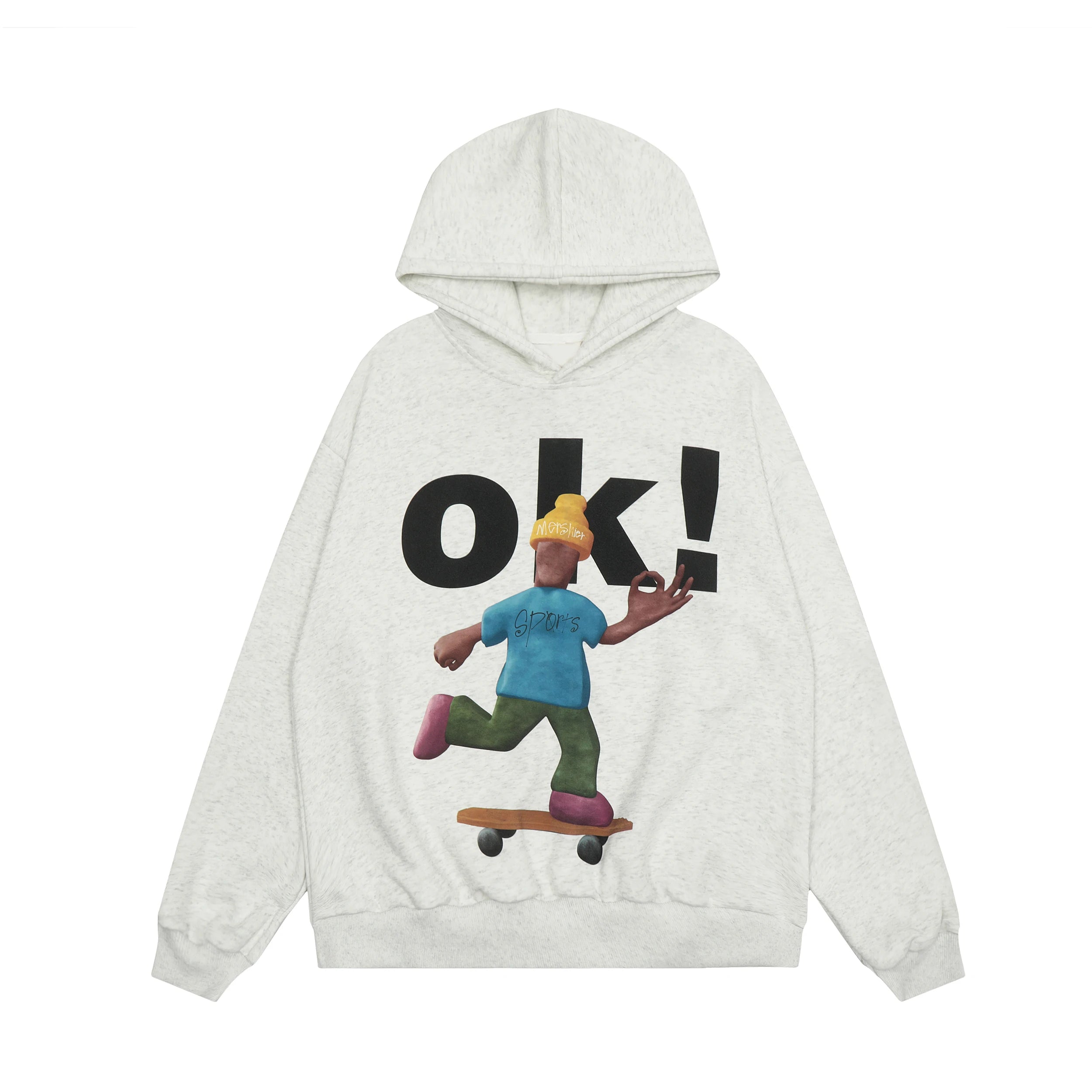 Tawaaiw Cartoon Print Hooded Hoodie – Women’s Streetwear Collection