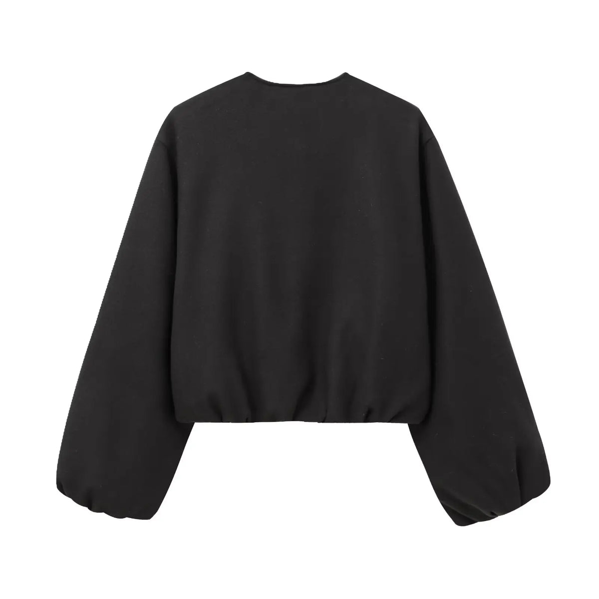 MUJER Women’s Red Cropped Bomber Jacket – Soft Zip-Up Sports Coat