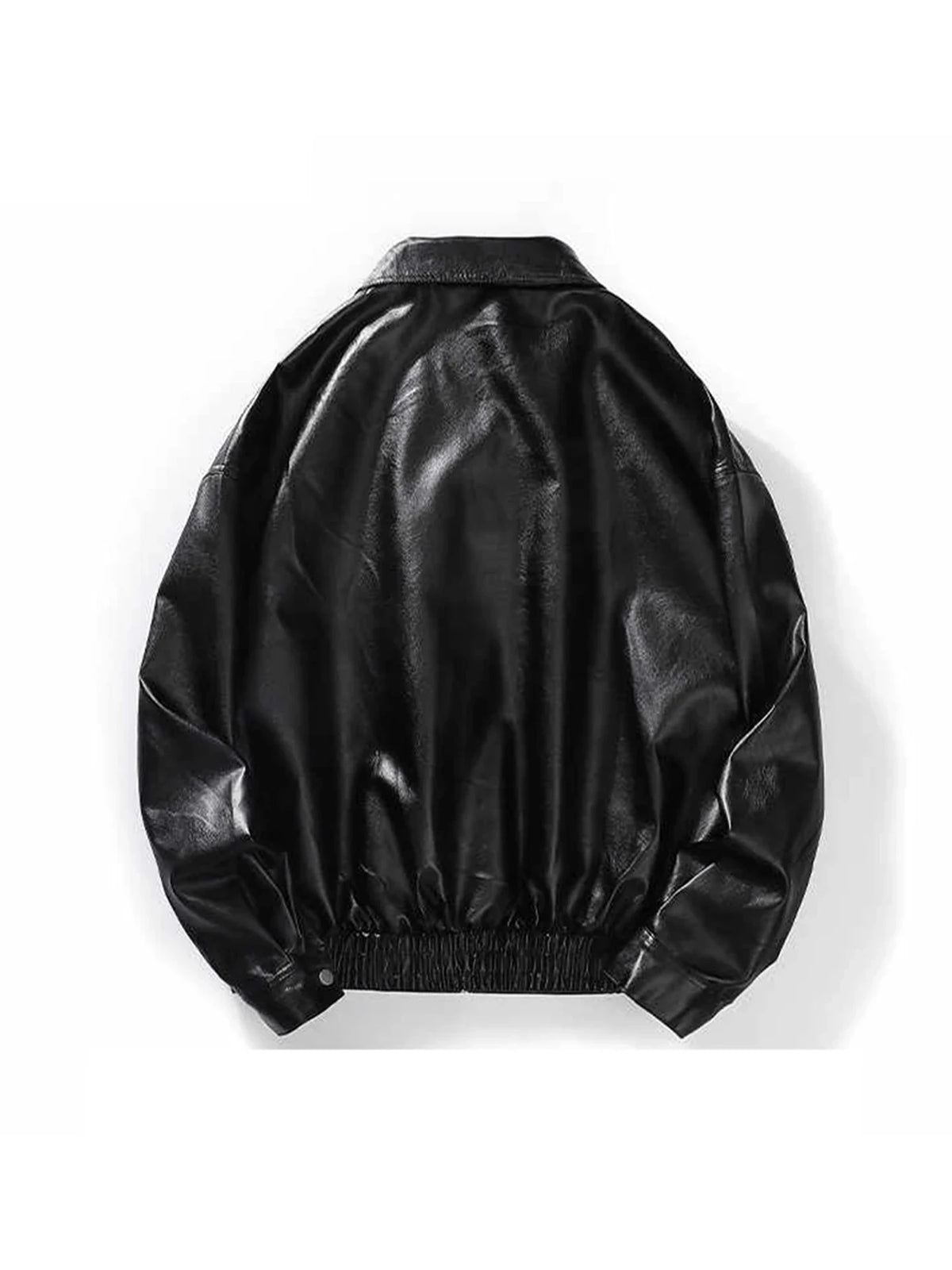 Women’s Oversized PU Leather Jacket – Vintage Goth Motorcycle Coat | Y2K-Inspired Autumn & Winter Outerwear