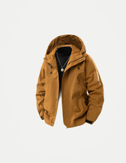 Men’s Outdoor Hooded Jacket – Waterproof Hiking & Camping Windbreaker