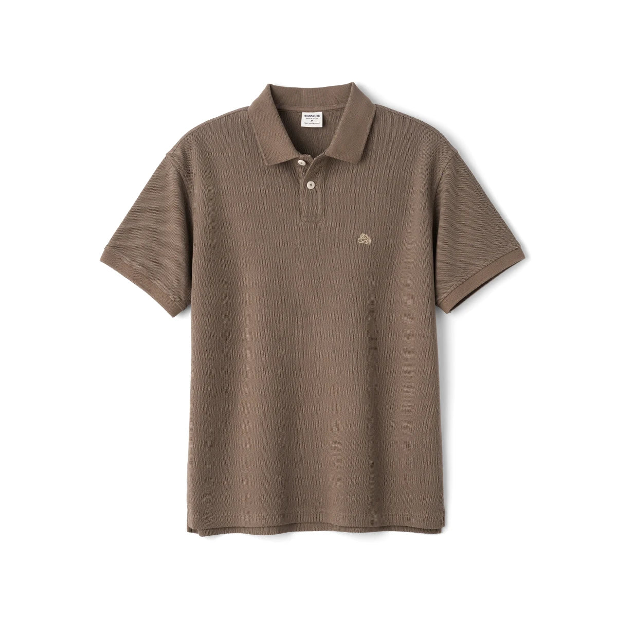 SIMWOOD Men’s Summer Oversized Polo – Breathable Moisture-Wicking Casual Tee