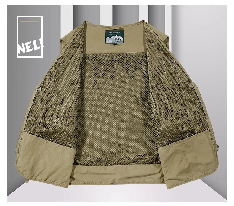 Men's Multi-Pocket Outdoor Fishing Vest – Breathable Leisure Jacket