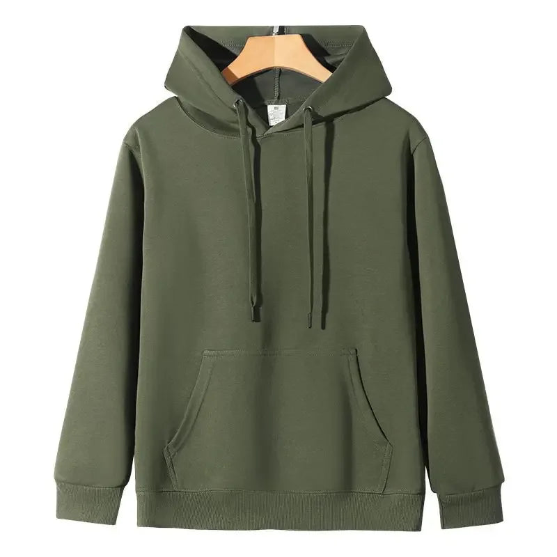Men’s 320G Cotton Hoodie – Casual Long Sleeve Streetwear Sweatshirt