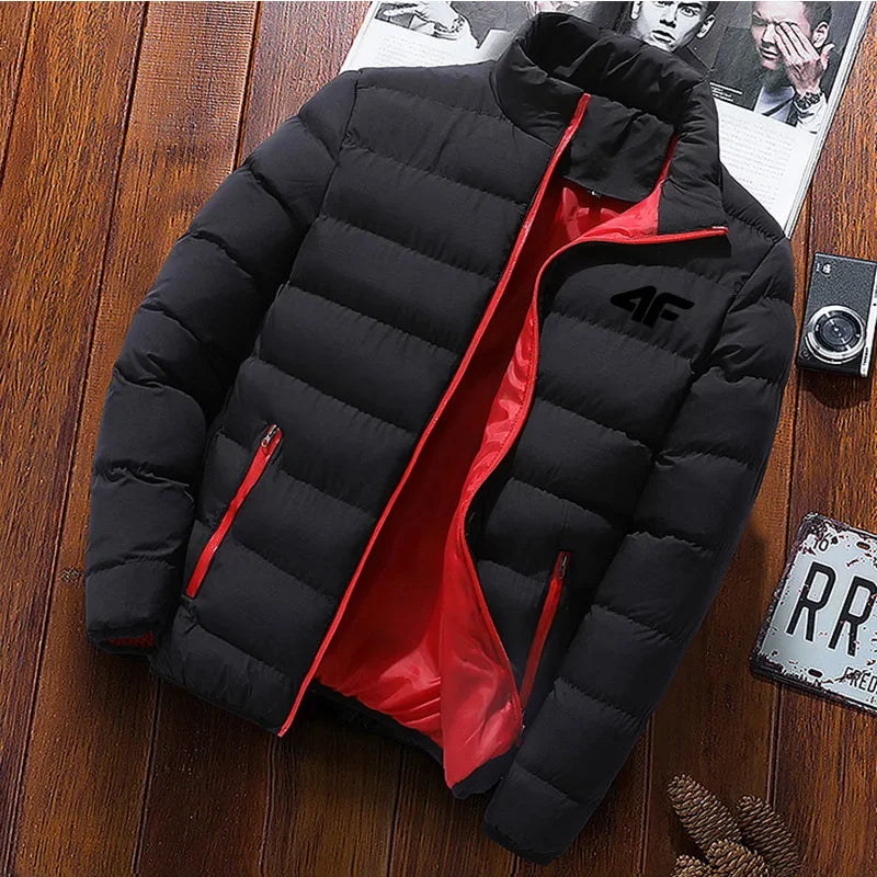 Men’s Waterproof Winter Jacket – Warm Windbreaker Coat, Casual Zip-Up Outdoor Jacket