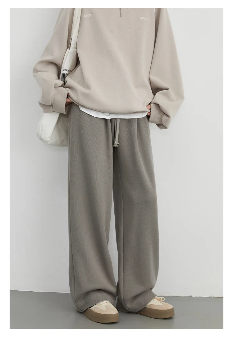 CHIC VEN Women’s High-Waist Pants – Loose Drawstring Casual Trousers