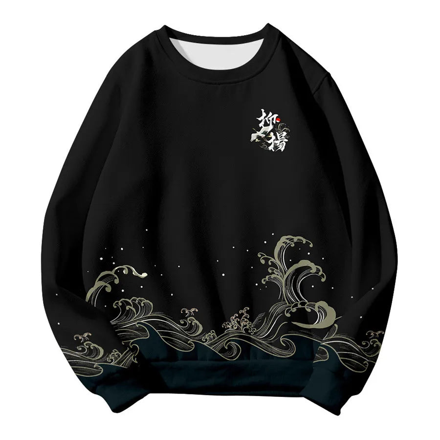 Unisex Samurai Demon 3D Print Hoodie – Japanese Anime Long Sleeve Pullover Sweatshirt, Casual Streetwear Top