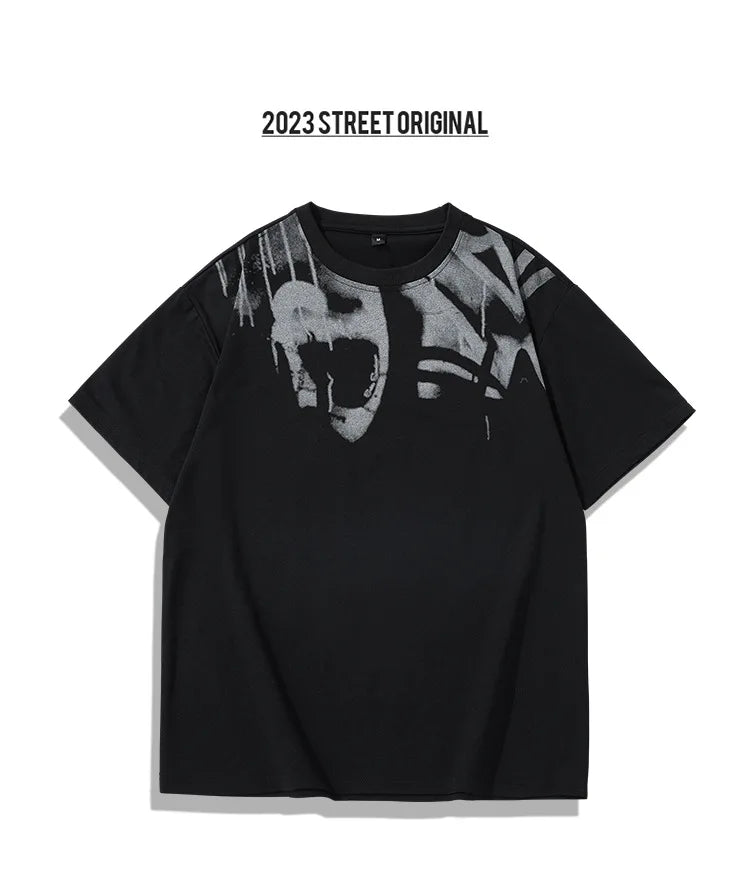 Men's Vintage Short Sleeve T-Shirt – Hip Hop Streetwear Heavyweight Tee