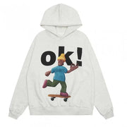 Tawaaiw Cartoon Print Hooded Hoodie – Women’s Streetwear Collection