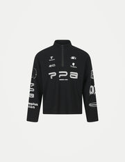 Unisex Waffle Pattern Long Sleeve T-Shirt – Half High Collar Printed Casual Sportswear, Fall 2026