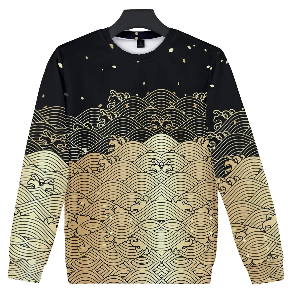 Unisex Samurai Demon 3D Print Hoodie – Japanese Anime Long Sleeve Pullover Sweatshirt, Casual Streetwear Top