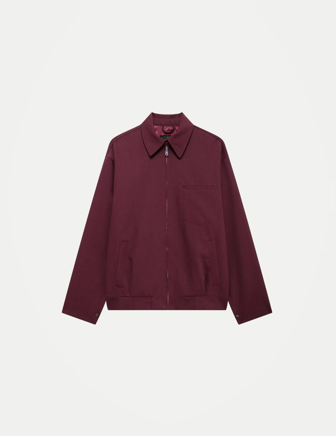Women’s Retro Bomber Jacket – Loose Fit Zip-Up Fall Coat