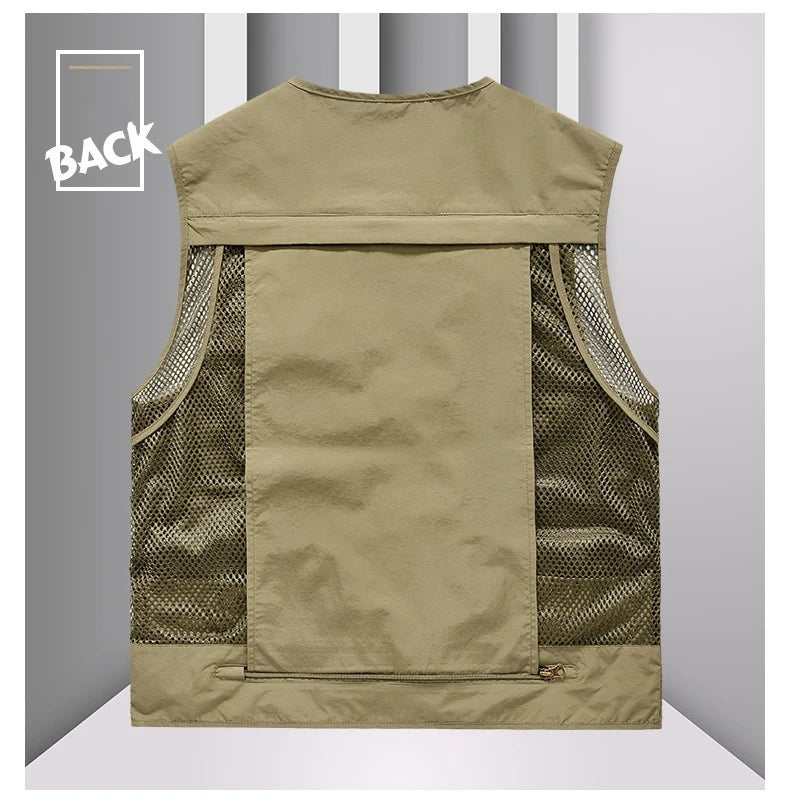 Men's Multi-Pocket Outdoor Fishing Vest – Breathable Leisure Jacket