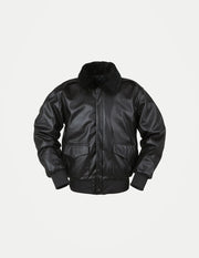 Men’s PU Leather Bomber Jacket – Vintage Aviator Flight Coat | Winter Padded Motorcycle & Military-Inspired Outerwear