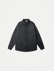 Men’s Striped Casual Shirt – Loose-Fit Long-Sleeve Button-Up | Stylish Spring & Autumn Everyday Wear