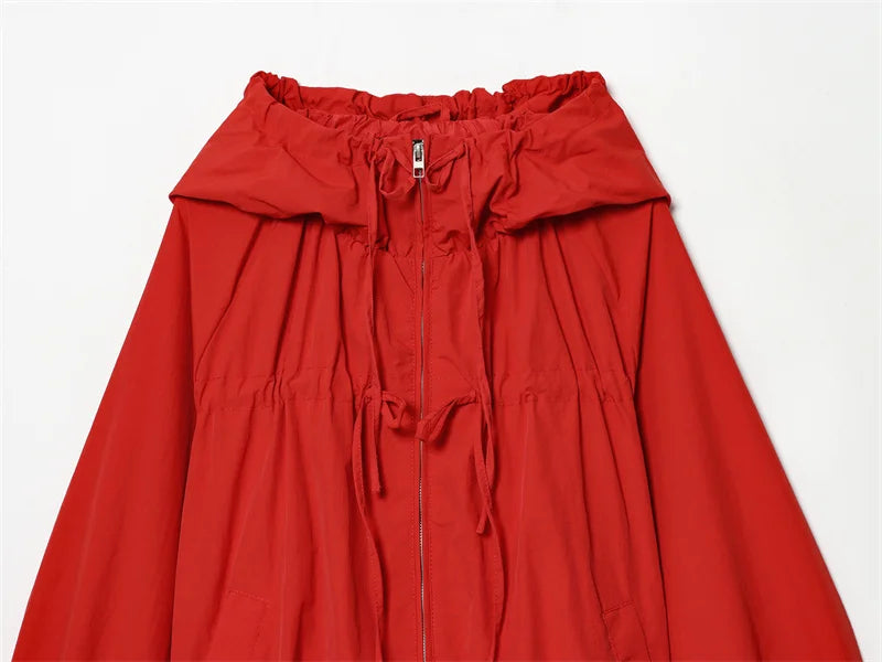 Women’s 2026 Autumn Hoodie Jacket – Long Sleeve Drawstring Zip-Up Cardigan, Casual Versatile Fashion Outerwear