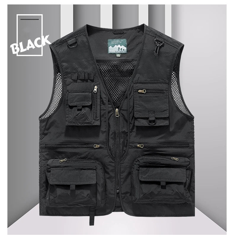 Men's Multi-Pocket Outdoor Fishing Vest – Breathable Leisure Jacket