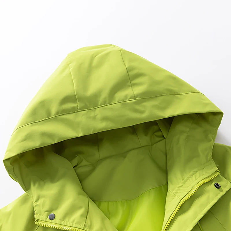 Men’s Outdoor Hooded Jacket – Waterproof Hiking & Camping Windbreaker