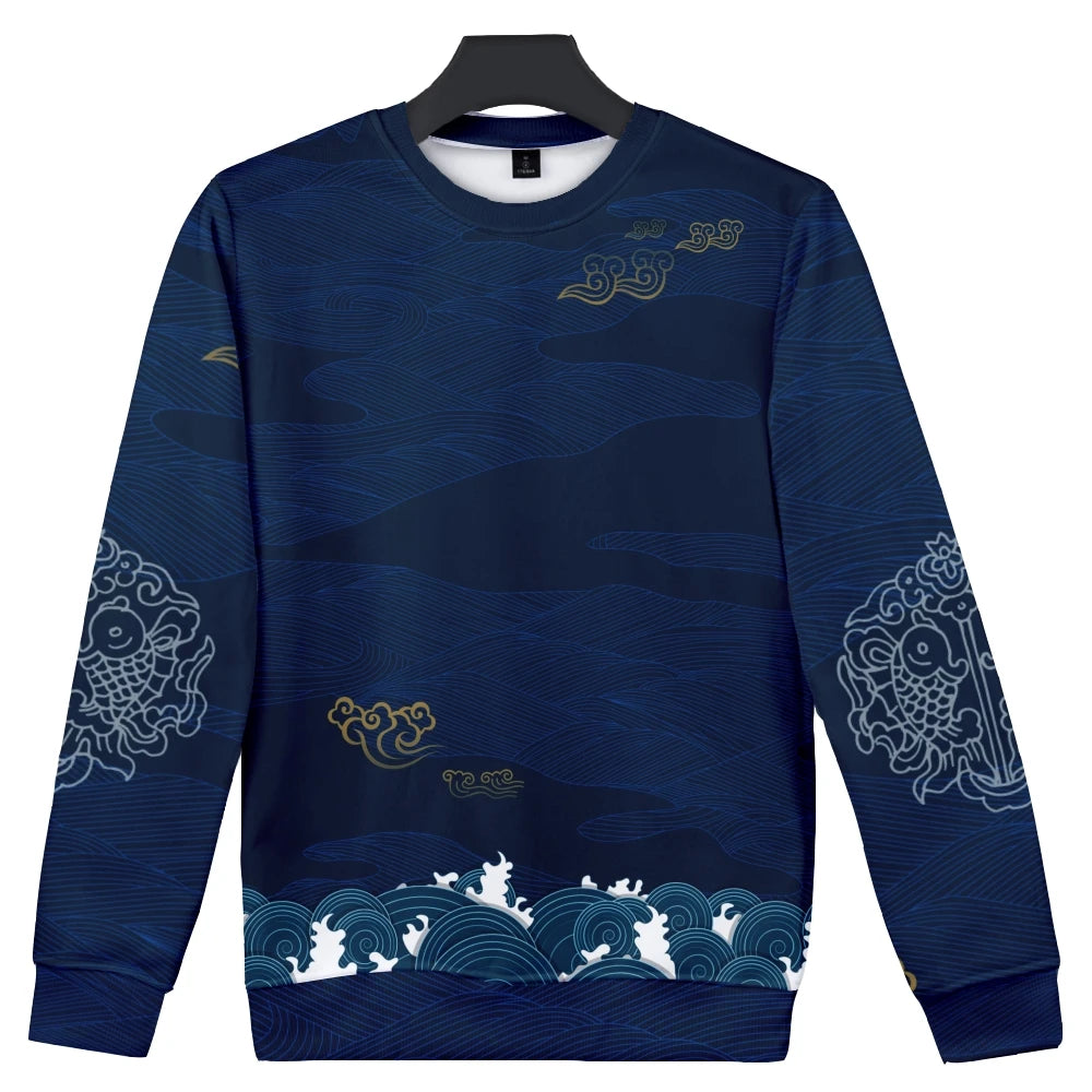 Unisex Samurai Demon 3D Print Hoodie – Japanese Anime Long Sleeve Pullover Sweatshirt, Casual Streetwear Top