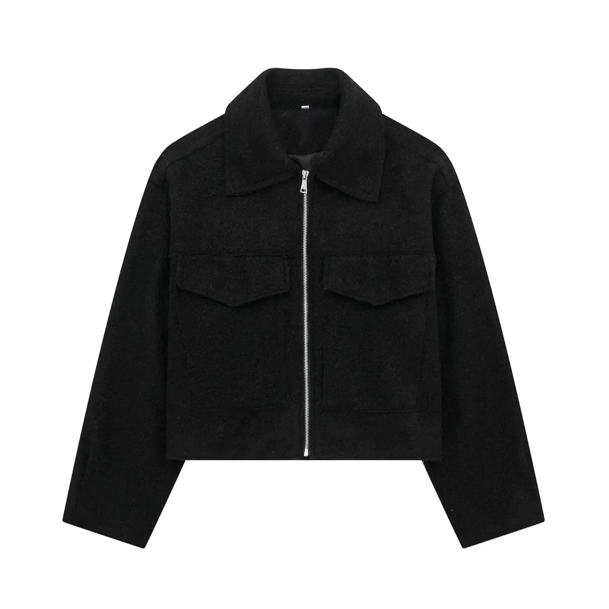 Women’s Winter Tweed Jacket – Warm Fleece-Lined Suede-Style Zip-Up Coat, Stylish Autumn & Winter Outerwear