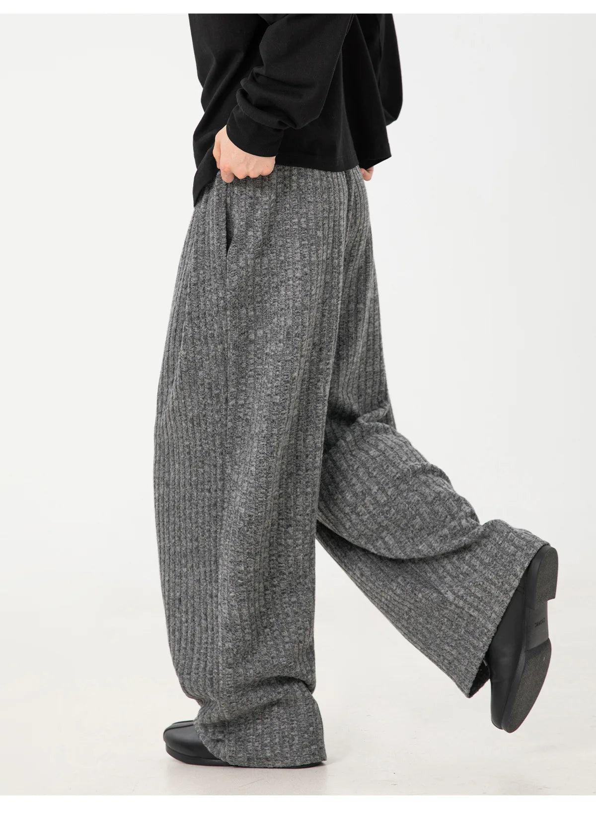 Korean Style Men’s Casual Pants – Wide Leg Streetwear