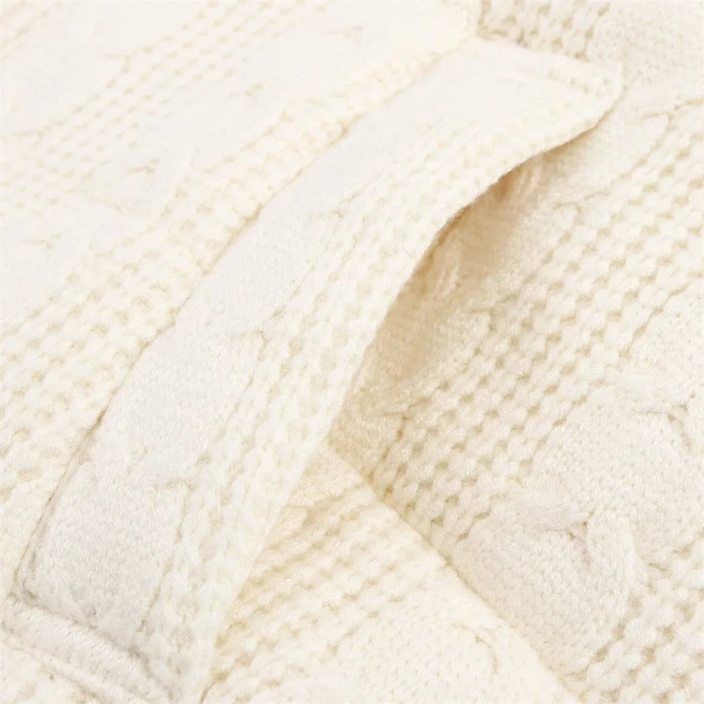 Y2K High-Quality Zipper Puffer Knitted Vest