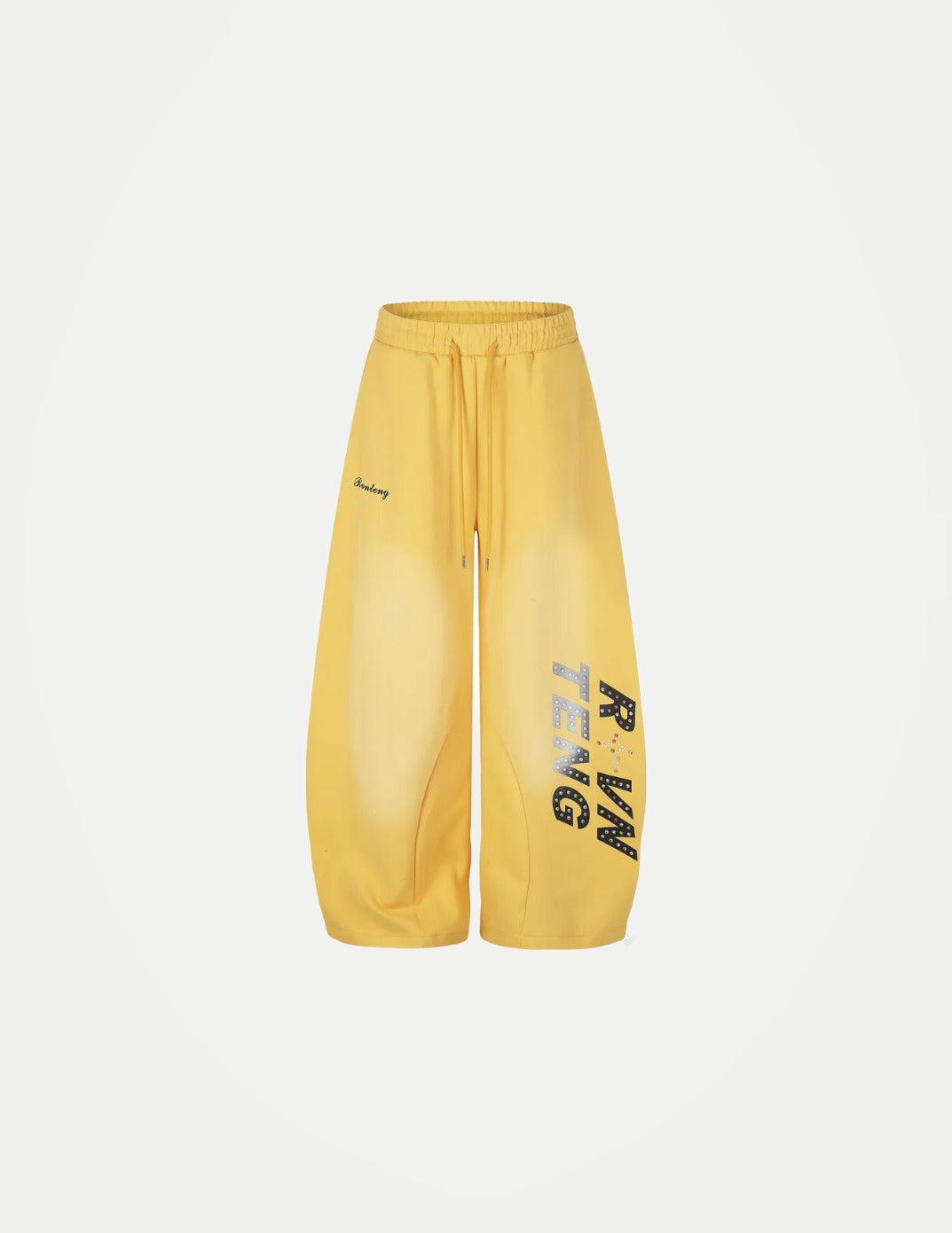 MWJLPWQ Men’s Graphic Wide-Leg Pants – Printed Letter Loose-Fit Curved Trousers | Hip-Hop Streetwear