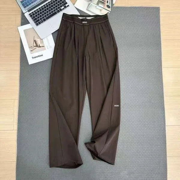 Women’s High-Waist Wide-Leg Pants – Lightweight Breathable Straight-Leg Trousers | Loose Casual Yoga & Summer Sweatpants