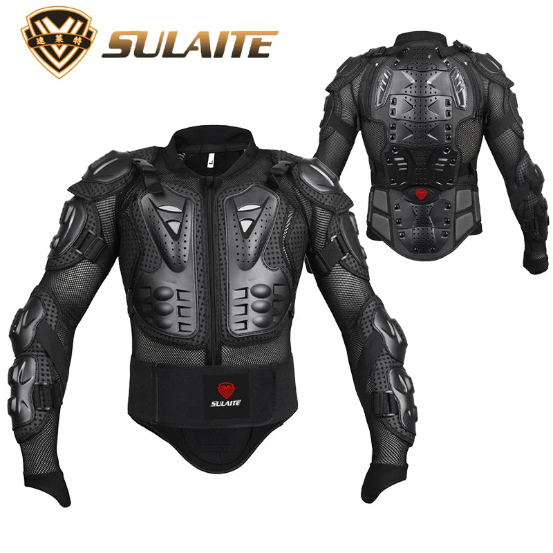 SULAITE Motorcycle Protective Armor Jacket – Motocross Racing Body Protector | ATV & Off-Road Riding Gear